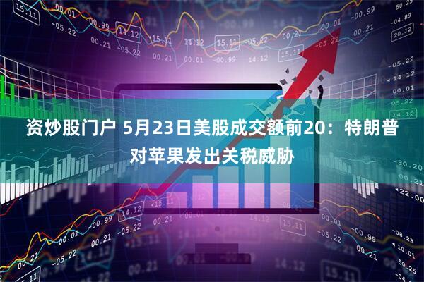 资炒股门户 5月23日美股成交额前20：特朗普对苹果发出关税威胁